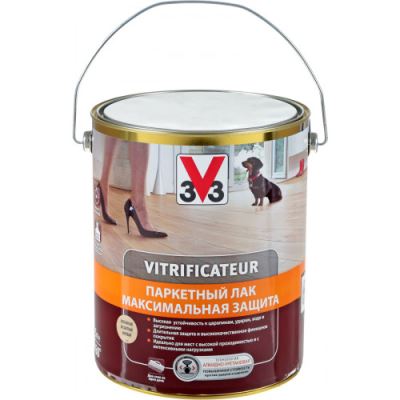 Паркетный лак V33 «Максимальная защита» цвет матовый 5 л