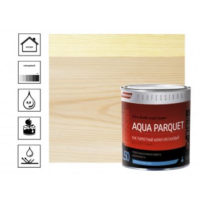 Лак акрил-уретановый паркетный глянцевый Parade L50 Aqua Parquet 0,75 л