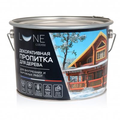 Декоративная пропитка для дерева Lune Coloree цвет орегон 9 л