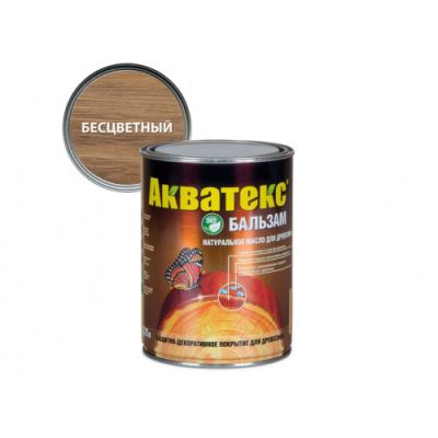 Масло натуральное для древесины Акватекс «Бальзам» цвет бесцветный 0,75 л