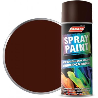 Эмаль аэрозольная универсальная Parade Spray Paint цвет RAL 8017 Шоколадно-коричневый 400 мл