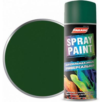 Эмаль аэрозольная универсальная Parade Spray Paint цвет RAL 6005 Зеленый мох 400 мл
