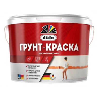 Краска грунтовочная водно-дисперсионная Dufa Грунт-краска 9 л
