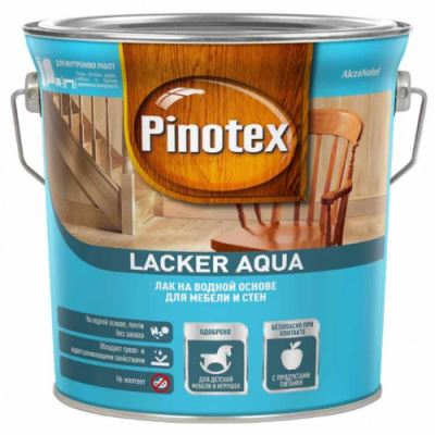 Лак для дерева на водной основе колеруемый Pinotex Lacker Aqua 10 матовый 2,7 л