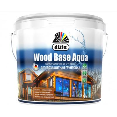 Грунт для защиты древесины Dufa Wood Base Aqua бесцветная 2,5 л