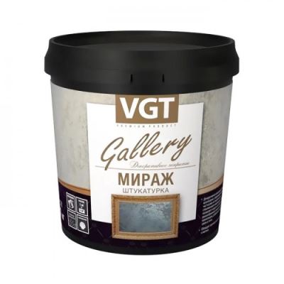 Штукатурка декоративная «Мираж» VGT Gallery серебристо-белая база 1 кг