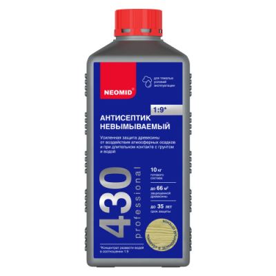 Антисептик-консервант для дерева невымываемый Neomid 430 Eco концентрат 1:9 1 л