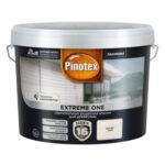 Сверхпрочная защитная краска для древесины Pinotex Extreme One база BW полуматовая 9 л