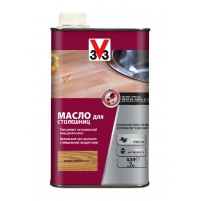 Масло для столешниц V33 цвет бесцветный 0,5 л