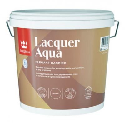 Лак интерьерный антисептирующий защитный Tikkurila Euro Lacquer Aqua полуглянцевый 2,7 л