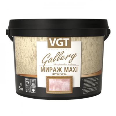 Штукатурка декоративная «Мираж» MAXI VGT Gallery серебристо-белая базa 5 кг