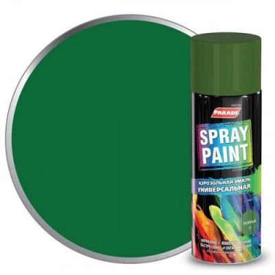 Эмаль аэрозольная универсальная Parade Spray Paint цвет 37 Зеленый 400 мл