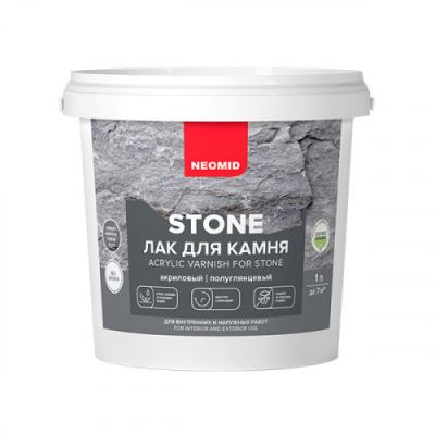 Лак для камня акриловый Neomid «Stone» полуглянцевый 1 л