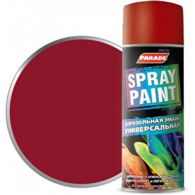 Эмаль аэрозольная универсальная Parade Spray Paint цвет RAL 3003 Рубиново-красный 400 мл