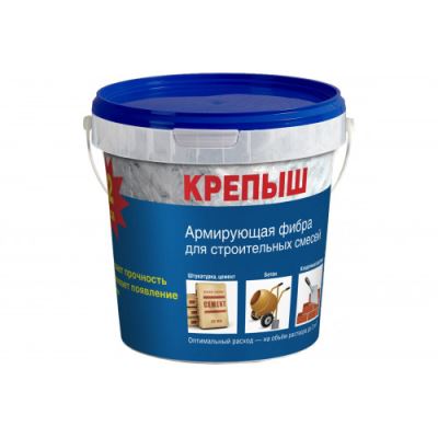 Добавка армирующая на основе стекловолокна Крепыш 1 кг