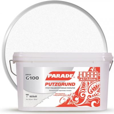 Грунт под декоративные покрытия Parade G100 Putzgrund 5 л