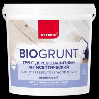 Грунт антисептический для деревянных поверхностей Neomid «BioGrunt» 5 л