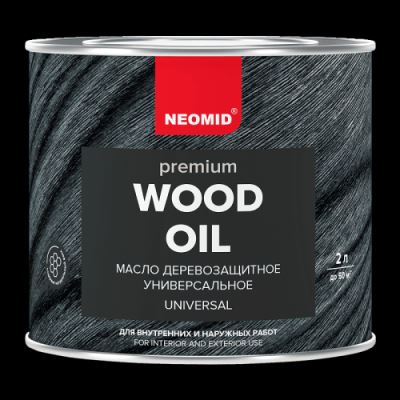 Масло деревозащитное с натуральным воском Neomid «Premium Wood Oil» цвет красное дерево 2 л