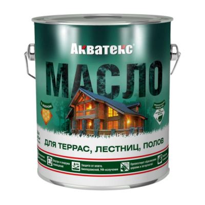 Масло для террас, лестниц и полов Акватекс 2,5 л