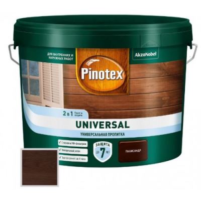 Пропитка защитная для дерева Pinotex Universal 2 в 1 палисандр 9 л