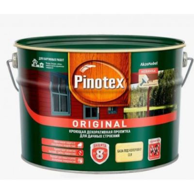 Пропитка декоративная для защиты древесины Pinotex Original база CLR 8,4 л