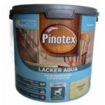Лак для дерева на водной основе колеруемый Pinotex Lacker Aqua 70 глянцевый 9 л