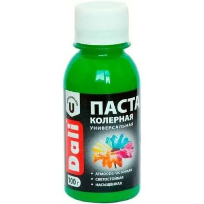Паста колерная универсальная Dali цвет свежая мята 0,1 кг