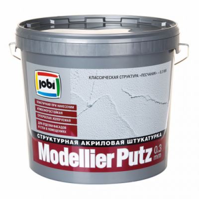 Jobi MODELLIERPUTZ Штукатурка декоративная 0,3мм -20С 16 кг