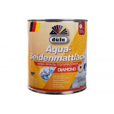 Эмаль для дерева и металла акриловая Dufa Aqua-Seidenmattlack полуматовая База 1 0.75 кг