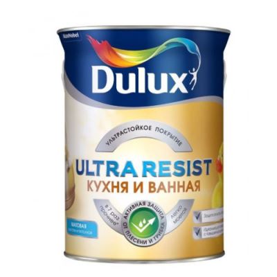 Краска для кухни и ванной латексная Dulux Ultra Resist матовая База BC 0,9 л