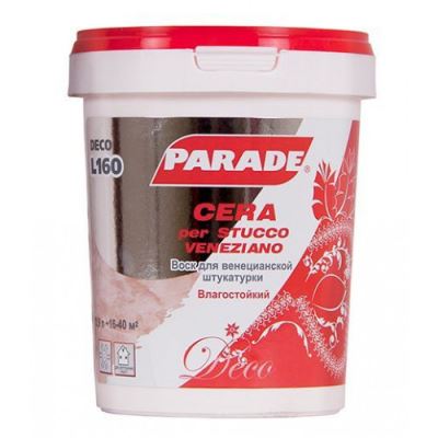 Воск для венецианской штукатурки Parade Deco Cera per Stucco Veneziano цвет L160 0,9 л