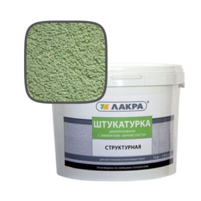 Штукатурка структурная декоративная Лакра с эффектом "зернистости" 2мм Белый 15 кг