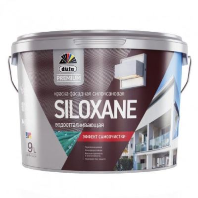 Краска фасадная акрил-силоксановая Dufa Premium Siloxane База 1 9 л