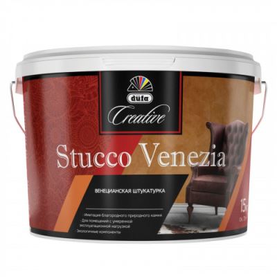 Покрытие декоративное Dufa Creative Stucco Venezia эффект венецианской штукатурки 15 кг