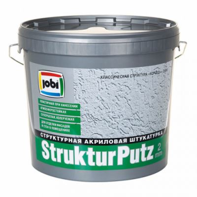 Jobi STRUKTURPUTZ Штукатурка декоративная 2мм -20С 16 кг