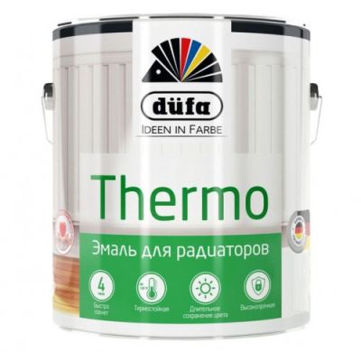 Эмаль для радиаторов Dufa Retail Thermo глянцевая База 1 2 л
