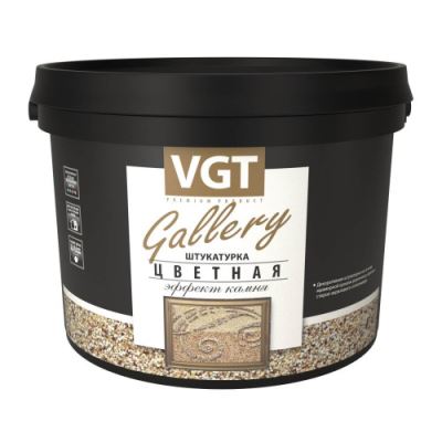 Декоративная штукатурка мелкозернистая цветная с эффектом камня VGT Gallery №11 опал 14 кг
