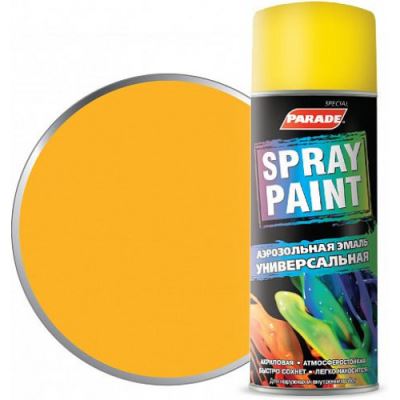 Эмаль аэрозольная универсальная Parade Spray Paint цвет 25 Желтый 400 мл