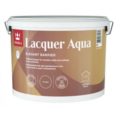 Лак интерьерный антисептирующий защитный Tikkurila Euro Lacquer Aqua полуглянцевый 9 л