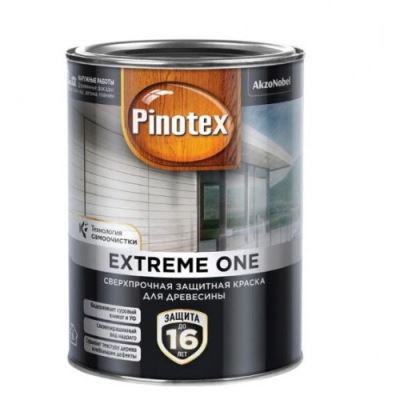 Сверхпрочная защитная краска для древесины Pinotex Extreme One база BC полуматовая 0,85 л