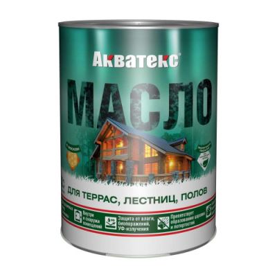 Масло для террас, лестниц и полов Акватекс 0,75 л