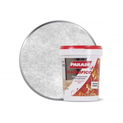 Декоративный строительный лак Parade Deco Magnifico цвет L85 Светлое серебро 0,9 л