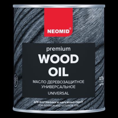 Масло деревозащитное с натуральным воском Neomid «Premium Wood Oil» цвет синий сапфир 0,75 л