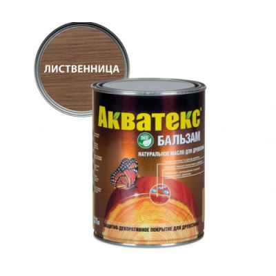 Масло натуральное для древесины Акватекс «Бальзам» цвет лиственница 0,75 л