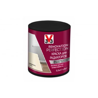 Краска для радиаторов V33 Renovation Perfection цвет слоновая кость 500 мл