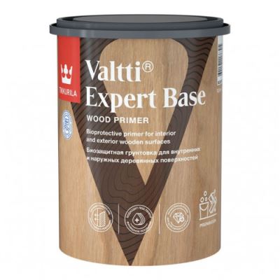 Высокоэффективная биозащитная грунтовка для древесины Tikkurila Valtti Expert Base 0,9 л